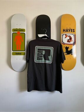 3/$15 RVCA Black Logo Back-Print Men's T-Shirt
